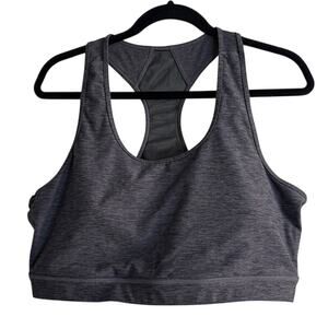 LuLaRoe Rise Invincible 2X Gray Sports Bra
